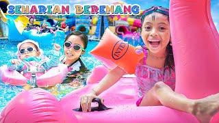 LEIKA SEHARIAN BERENANG DAN MAIN KE PANTAI  KOMPILASI VLOG 1 JAM LEIKA LIBURAN