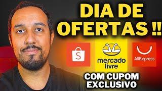 HOJE É DIA DE OFERTAS - CUPOM EXCLUSIVO DO CANAL PARA PEGAR PRODUTOS SEM TAXA