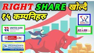 Upcoming right share in nepal || Right share aaune company