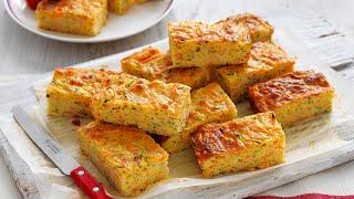 Zucchini, Bacon and Vegetable Slice