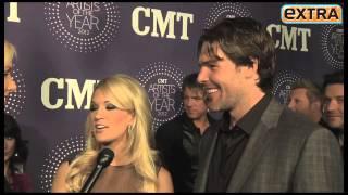 Carrie Underwood/Mike Fisher red carpet Interview -CMT Artist of the Year