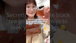 Making the viral tea gelatin collagen gummy to look young forever 