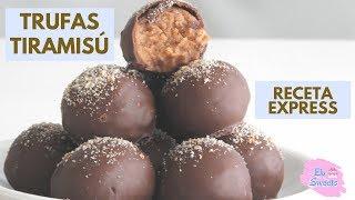 Trufas de tiramisú, receta express superfácil y deliciosa, tiramisú en un bocado - Elu Sweets