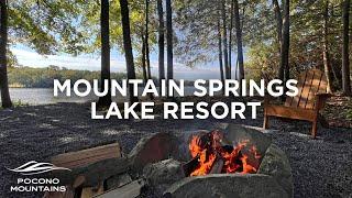 Mountain Springs Lake Resort Tour | Pocono Mountains