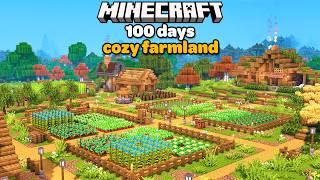 I Spent 100 Days Building the Ultimate Cozy Farm in Minecraft