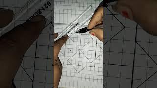 How to draw 3D illusion diamond drawing#3ddrawing#3dart#ytshorts