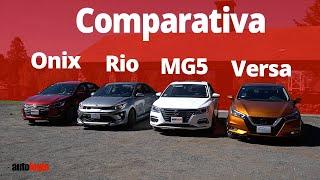 Onix, Río, MG5, Versa - Comparativa costo/beneficio