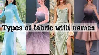 Types of fabric with names||clothes fabric with names||THE TRENDY GIRL