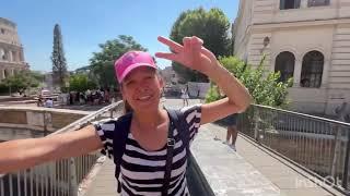 Walking Tour. Spanish Steps in Rome