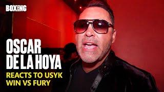 Oscar De La Hoya Breaks Down Usyk Win vs Fury