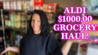 $1,000.00 ALDI GROCERY HAUL! PART 3 of BACK TO SCHOOL STOCK UP! 