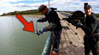 Potential murder weapons at the bottom of the canal? Fishing with powerful magnets