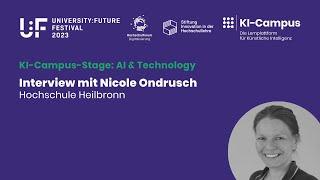 Nicole Ondrusch (Hochschule Heilbronn) zur interdisziplinären, experimentellen KI-Hochschulbildung