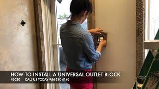 How to install stone outlet block DIY