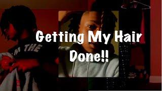 Vlog #1 GETTING MY HAIR DONEE!! | Weekend in the life of Djayy3x