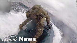 Coast Guard Dude Surfs a Narco-Sub Packed With Cocaine