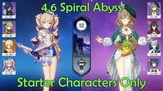 Starter Characters Only: 4.6 Spiral Abyss