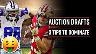 3 Tips to Dominate Your Fantasy Football Auction Draft in 2024!