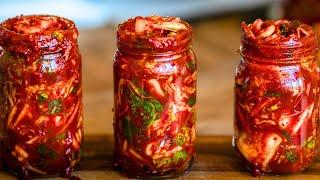 BEST and EASY Vegan Kimchi Recipe.