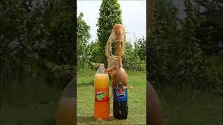 mentos vs coca cola + mrinda + pepsi + sting + sprite what will happend next ? #experiment #asmr