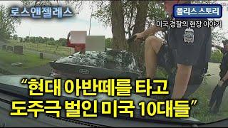 현대 아반떼로 도주극 벌인 미국 10대들