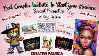 Start Your Business With The Best Graphic Website Creative Fabrica | Special 28 Day Promotion!