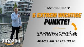 Die Top 5 Erfolgsfaktoren für deine erste Million € auf Amazon!