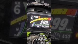 Khawaski Z900 Dynotest  299+top speed  superbike power  exhaust sound 