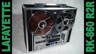 60's LAFAYETTE RK-860 Reel to Reel Tape Recorder Speed Test