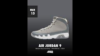 Air Jordan 9 Cool Grey 2025 - March 15, 2025