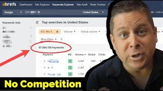 Ahrefs Hack Reveals 87,664,108 No Competition Words + Traffic In 7 Hours?