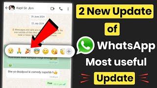 Whatsapp New Update | WhatsApp 2 New Update | Whatsapp Emoji Animation Update | Pz Tech