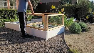 Raised Bed Rabbit Fence Quick Removal