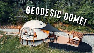 LUXURY GLAMPING DOME! | Full Airbnb Geodesic Dome Tour!