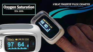 ViBeat Pulse Oximeter - Pulse Rate Monitor with Perfusion Index