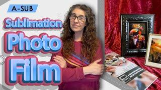 Why did I wait so long to try this! How to use A-Sub Sublimation Receptive PET Film aka photo paper