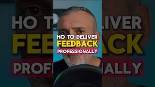 Learn to deliver feedback professionally. Speak English Fluently and confidently. #businessenglish