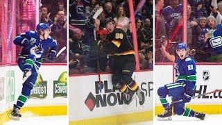 Adam Gaudette's Awesome Goal Celebrations