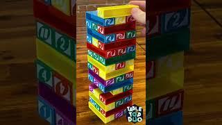 Learn Uno Stacko in 4 minutes! Come play on our channel now! #UnoStacko #TabletopDuo #uno