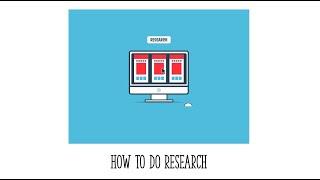 How to do Research - Part 1