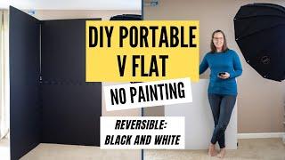 DIY Portable Black and White V Flat, No Painting Necessary