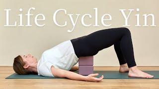 75-Minute Yin Yoga Class for Full-Body Stretch & Relaxation | Child to Corpse Pose Seasons of Life