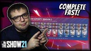 Complete Team Affinity Season 3 QUICKLY with these tips! MLB The Show 21 Team Affinity Guide