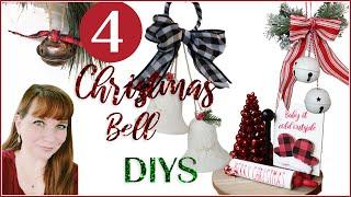   Dollar Tree Christmas DIYS | learn to make a vintage bell on - Jingle all the way challenge -