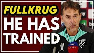 "HE HAS TRAINED" | LOPETEGUI PRESS CONFERENCE | LIVERPOOL V WEST HAM