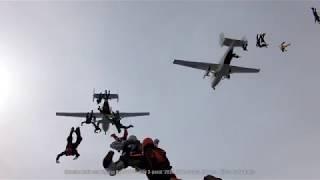 Ukrainian National Formation Skydiving Bigway Record 50-way 3 points 4K