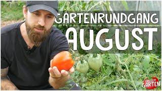 Gartenrundgang August | Tomaten, Mais und schöne Sonnenblumen! | Freizeit Garten