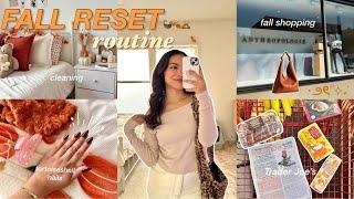 FALL sunday RESET VLOG  cleaning & organizing, fall shop with me, new nails