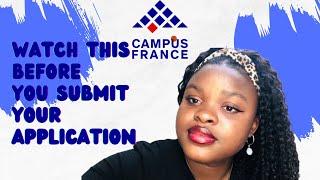 AVOID REJECTION CAMPUS FRANCE APPLICATION UPDATE! #studyinfrance #etudesenfrance #campusfrance