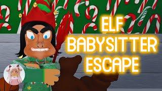 ELF BABYSITTER ESCAPE! (CHRISTMAS OBBY!) - Roblox Obby Gameplay Walkthrough Team Obby No Death [4K]